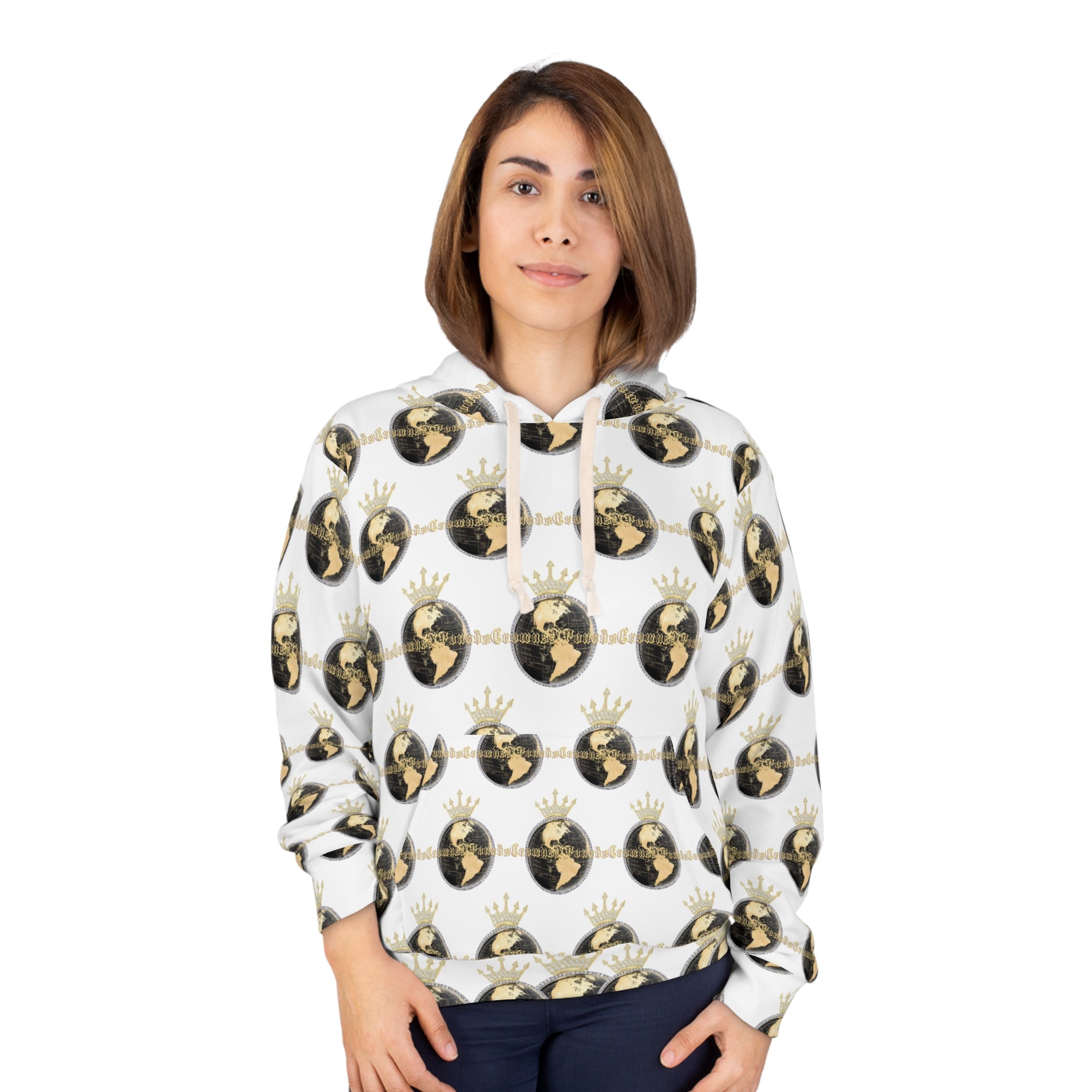 Gold Globe Crown Hoodie