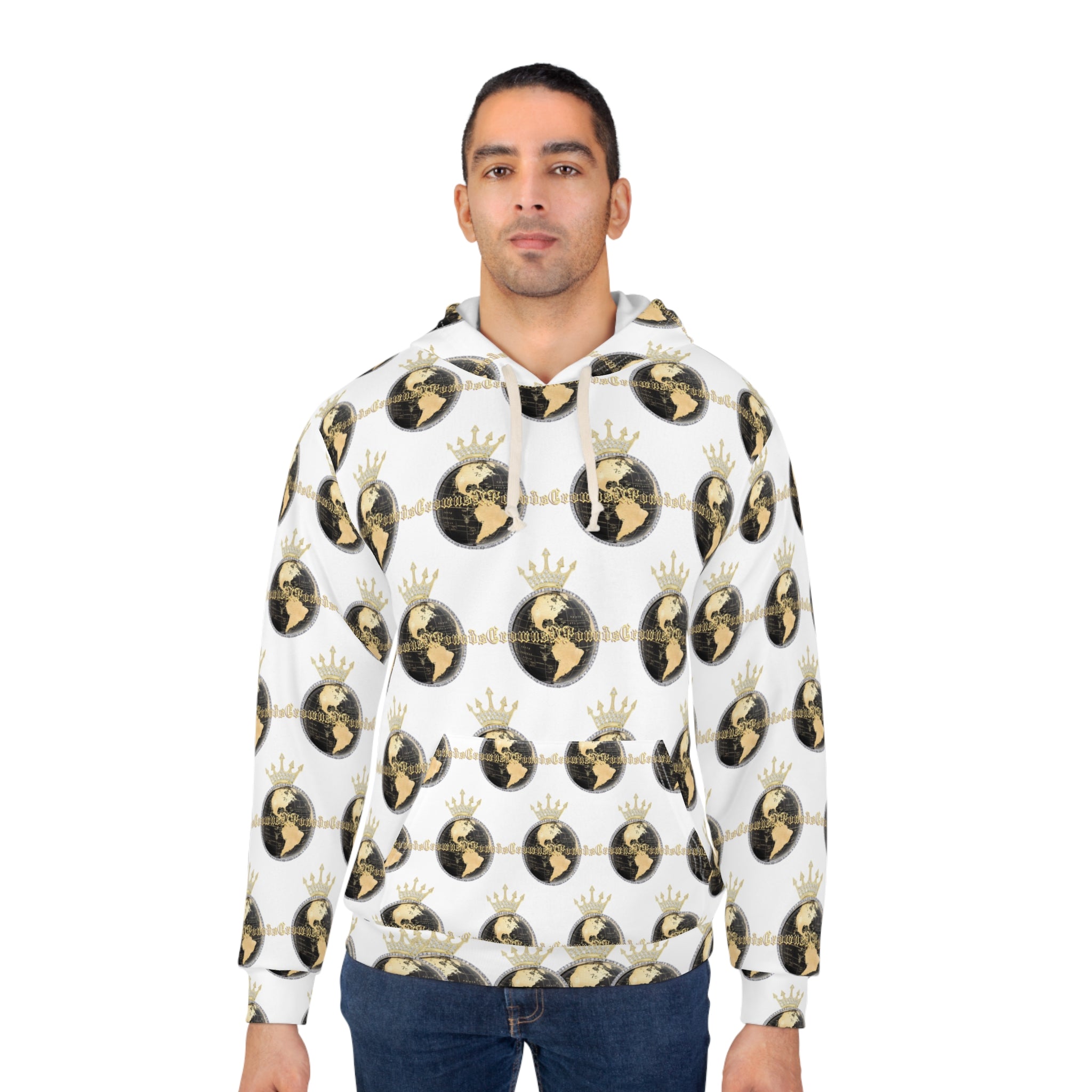 Gold Globe Crown Hoodie