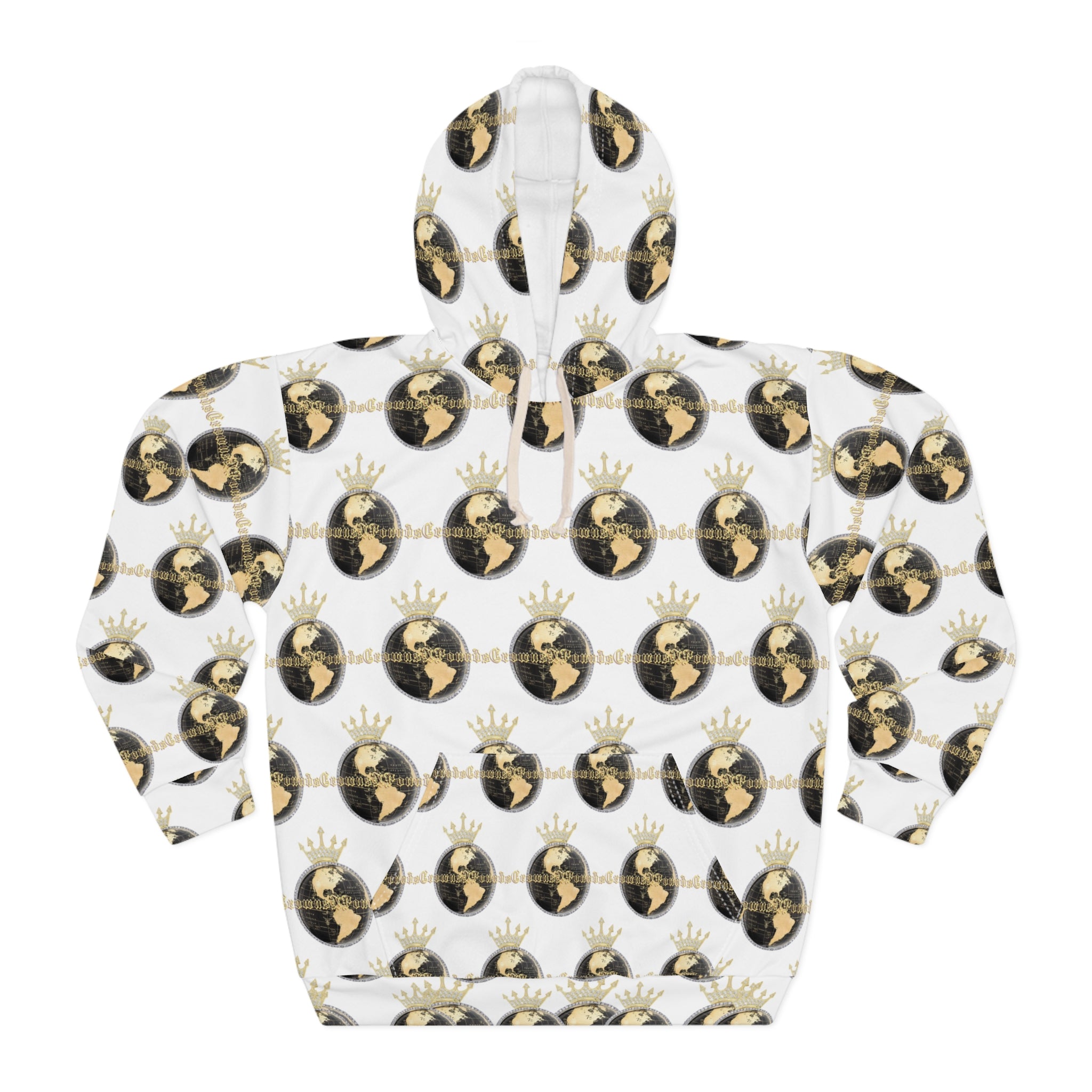 Gold Globe Crown Hoodie