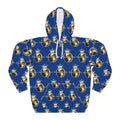 Crowned All Over Hoodie — Blue Sweatshirt