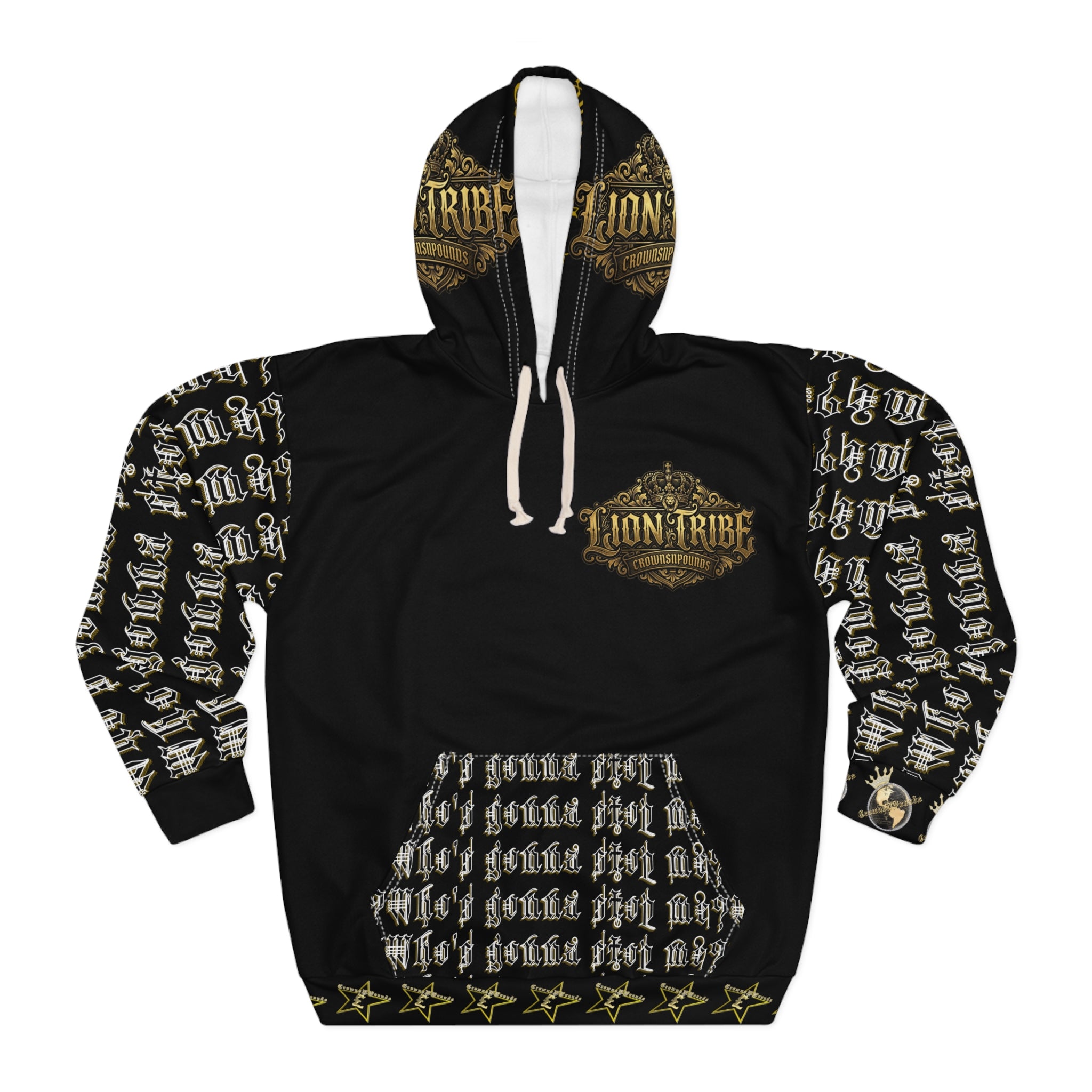 Lion Tribe Hoodie – All-Over Print Pullover for Animal & Streetwear Fans