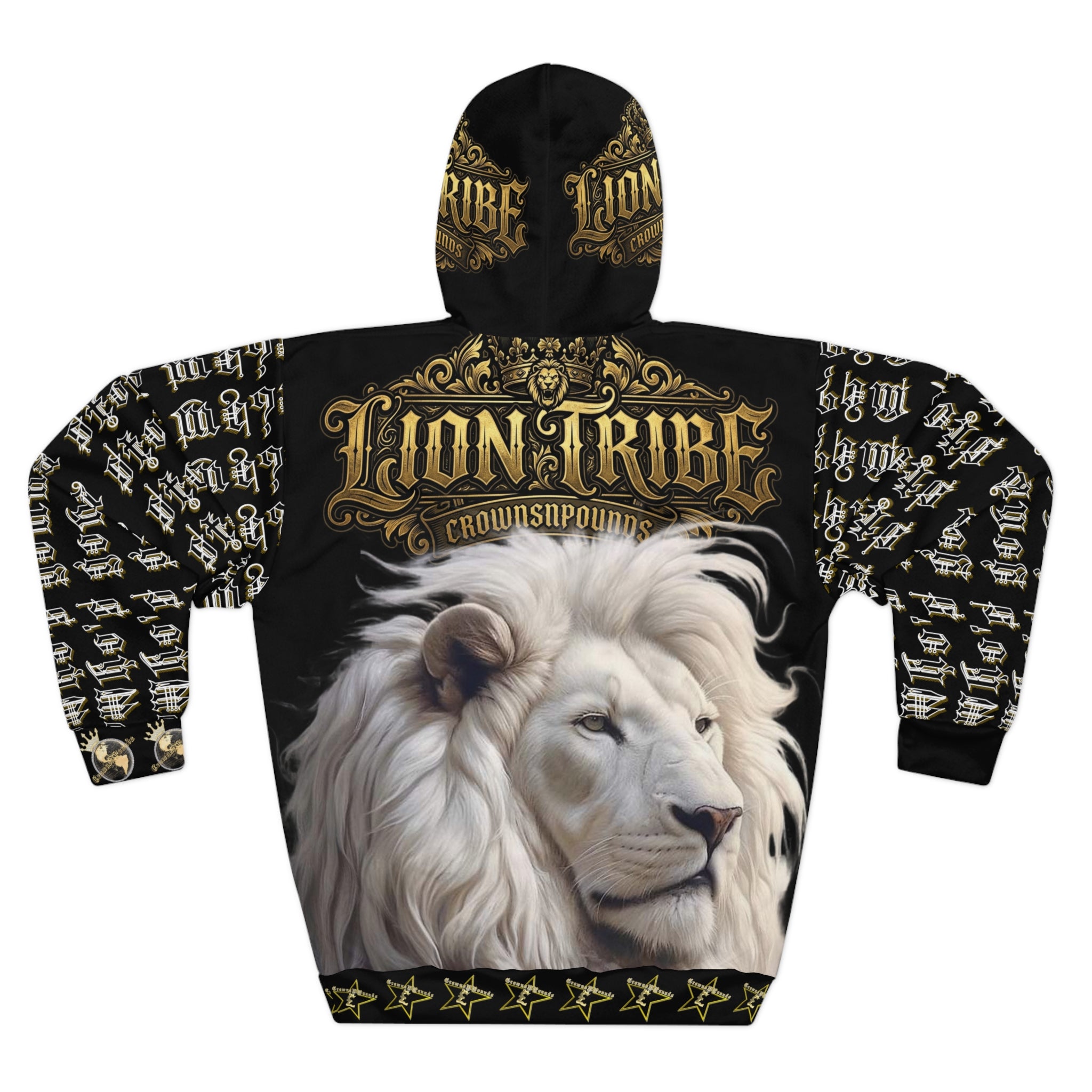 Lion Tribe Hoodie – All-Over Print Pullover for Animal & Streetwear Fans